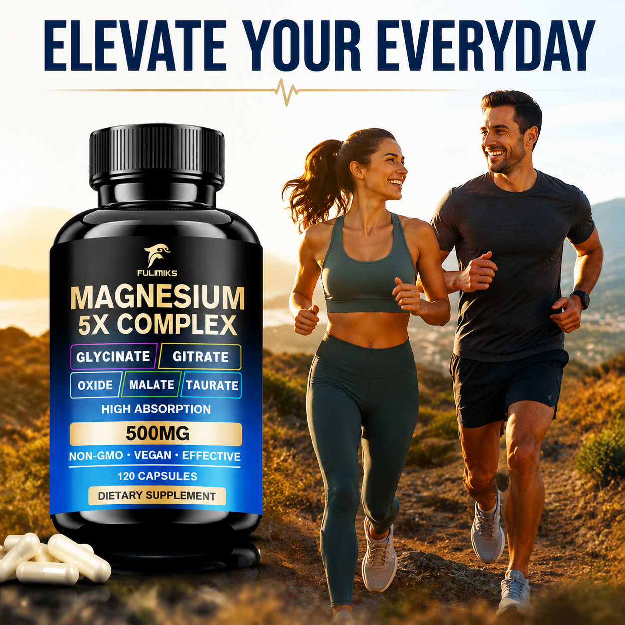 Health Wellness Day - Magnesium Complex Extra Strength 500mg, Stress,
