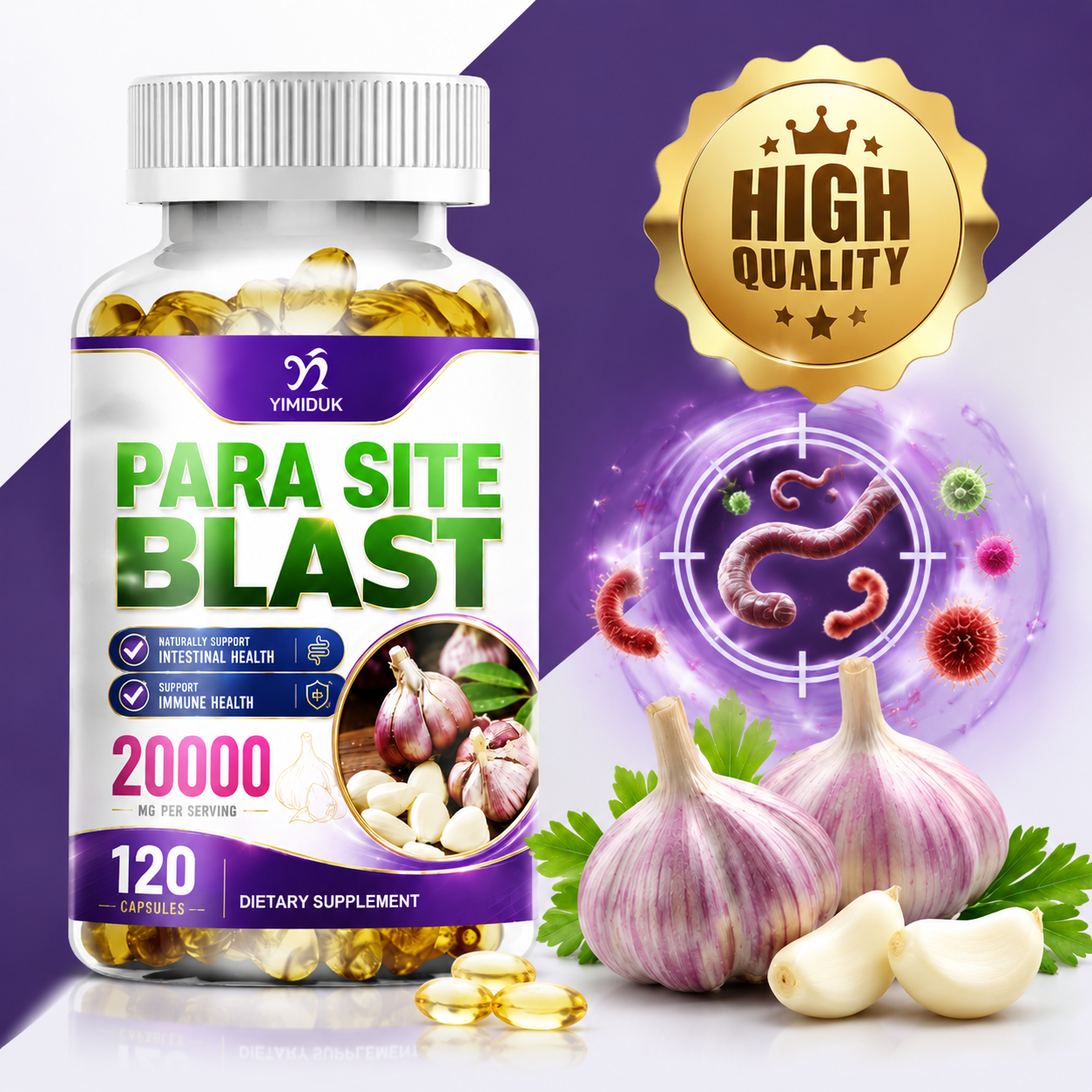 Health Wellness Day - Parasite Cleanse Supplement- Bowel Detox, Support