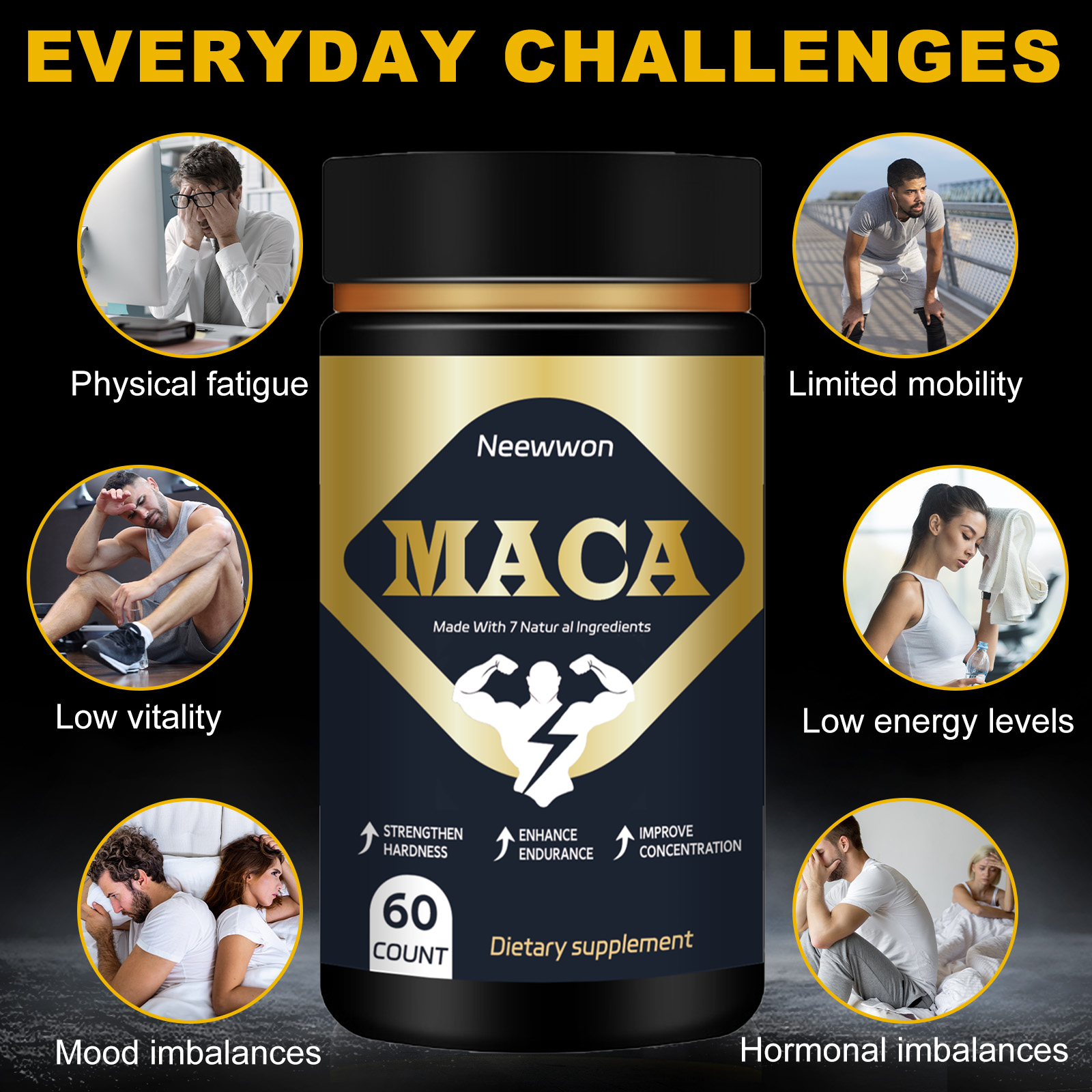 Neewwon Natural Maca Root Supp - Health Wellness Day reseña y precio