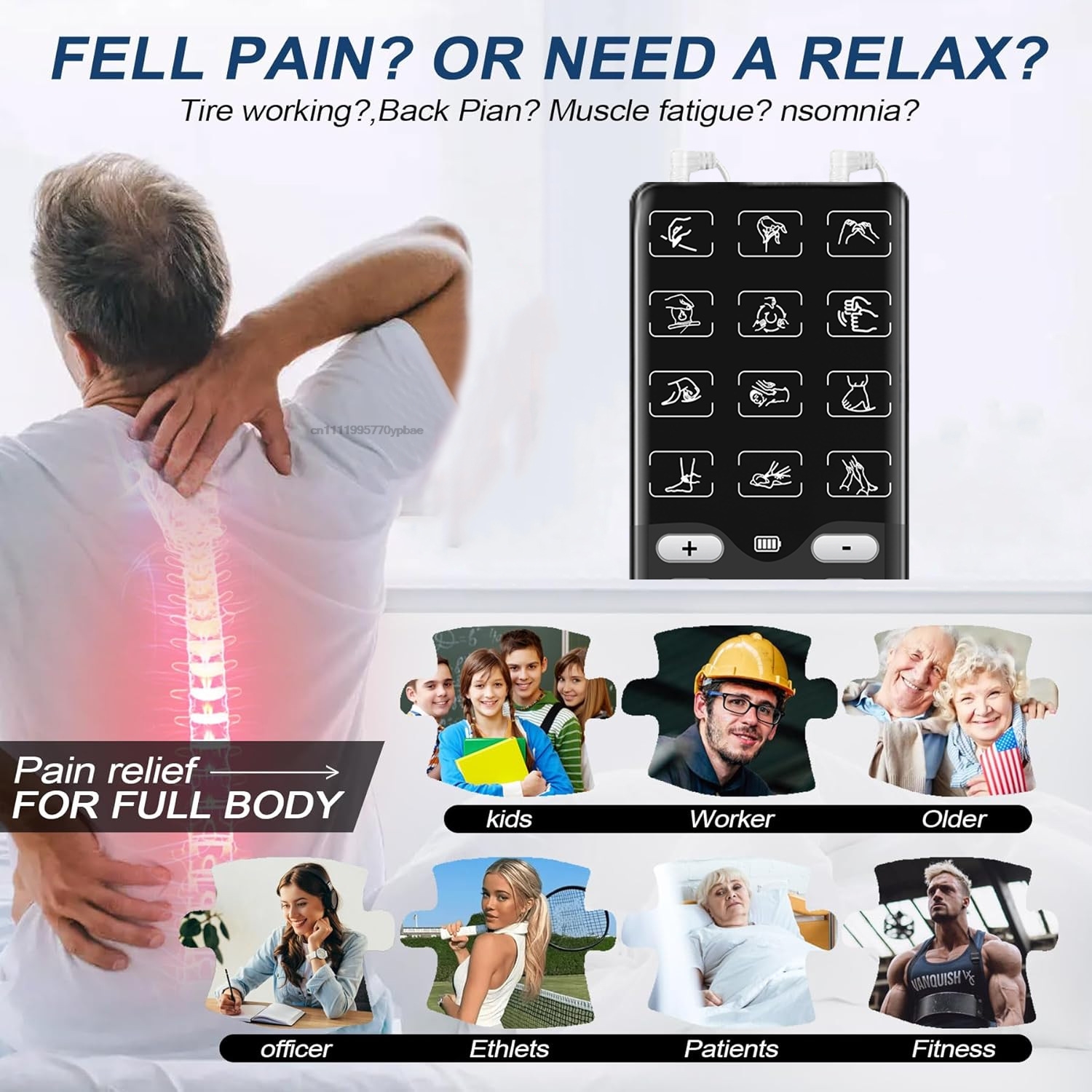 TENS-EMS Unit Muscle Stimulato - Tens Pain Relief Unit reseña y precio
