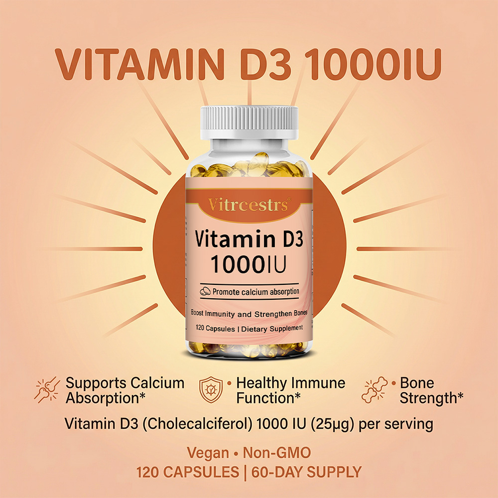Vitamin D3 1000 IU Capsules, S - Health Wellness Day reseña y precio