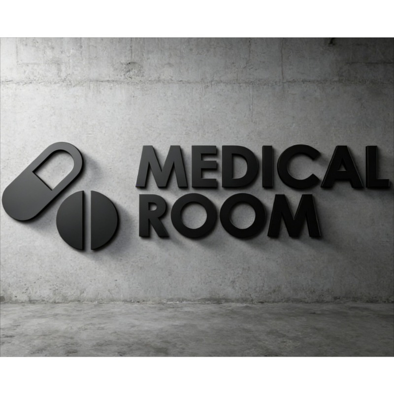 Medical Room Sign - Acrylic 3D - Health Wellness Clinic reseña y precio