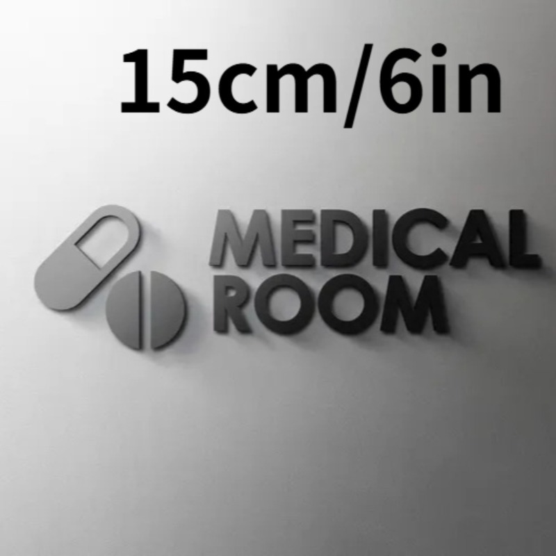 Medical Room Sign - Acrylic 3D - Health Wellness Clinic reseña y precio