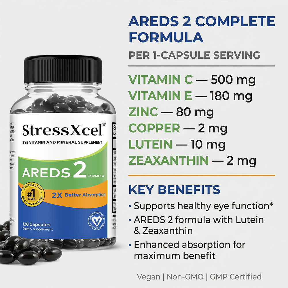 AREDS 2 Eye Capsules, Lutein & - Health Wellness Day reseña y precio