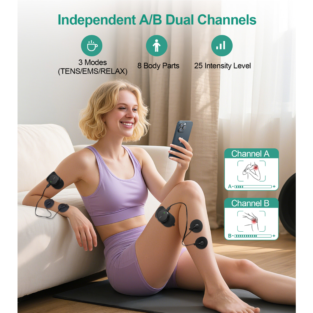 3-in-1 TENS EMS Unit Wireless, - Tens Pain Relief Unit reseña y precio