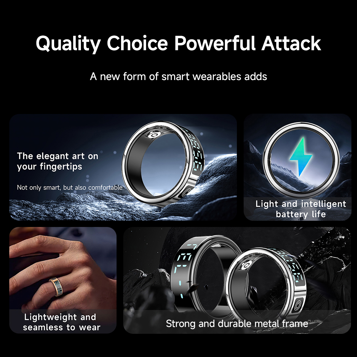 New Smart Ring SR08 LED Displa - Women'S Health & Wellness Center reseña y precio