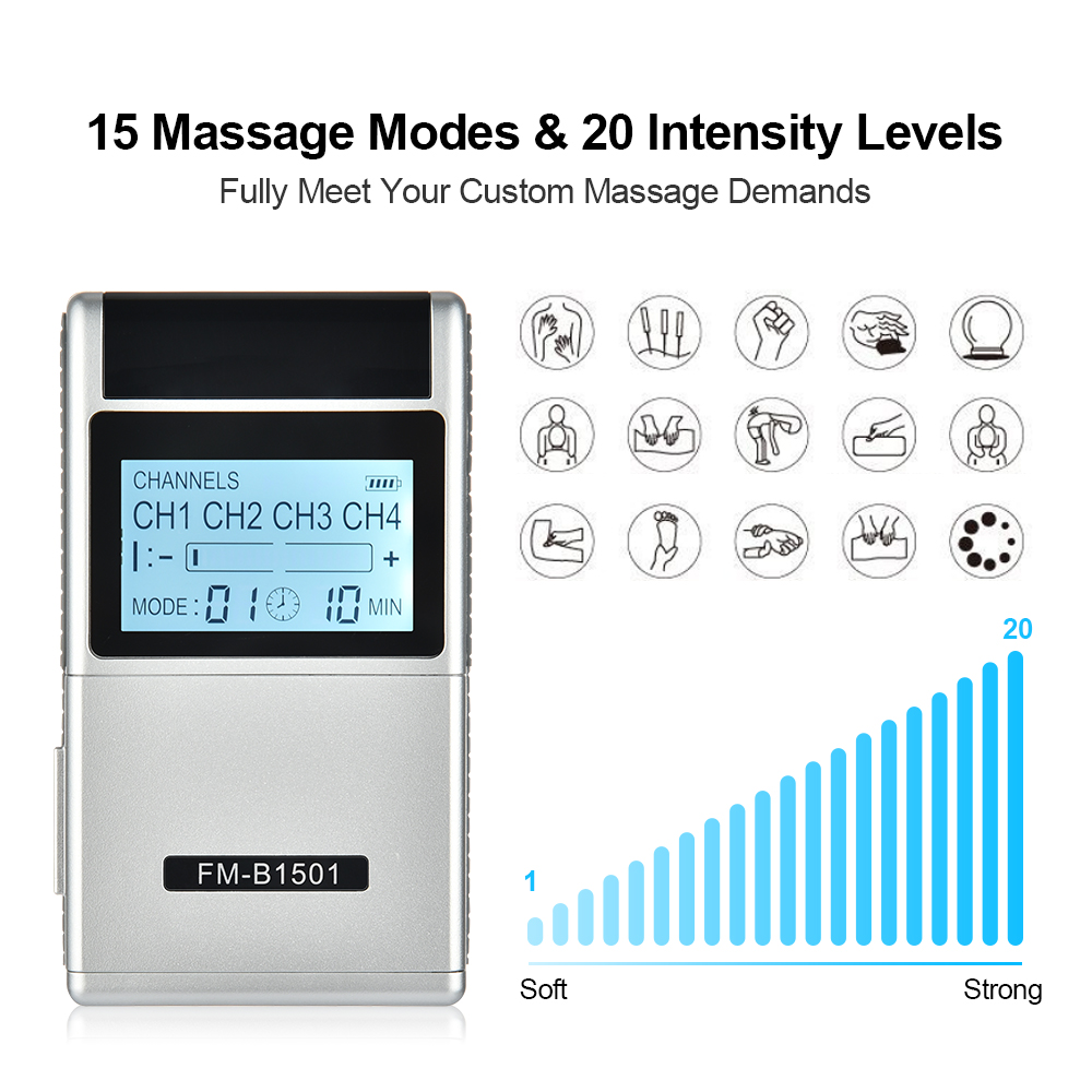 8 Electrode Pads 15 Mode Healt - Tens Pain Relief Unit reseña y precio