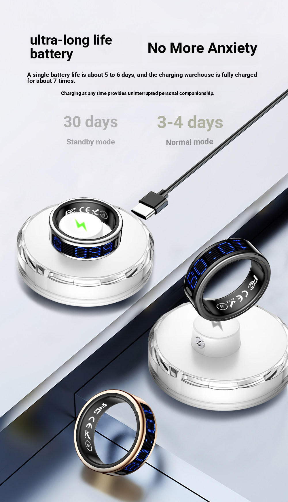 2026 Smart Ring Call ID Remind - Women'S Health & Wellness Center reseña y precio