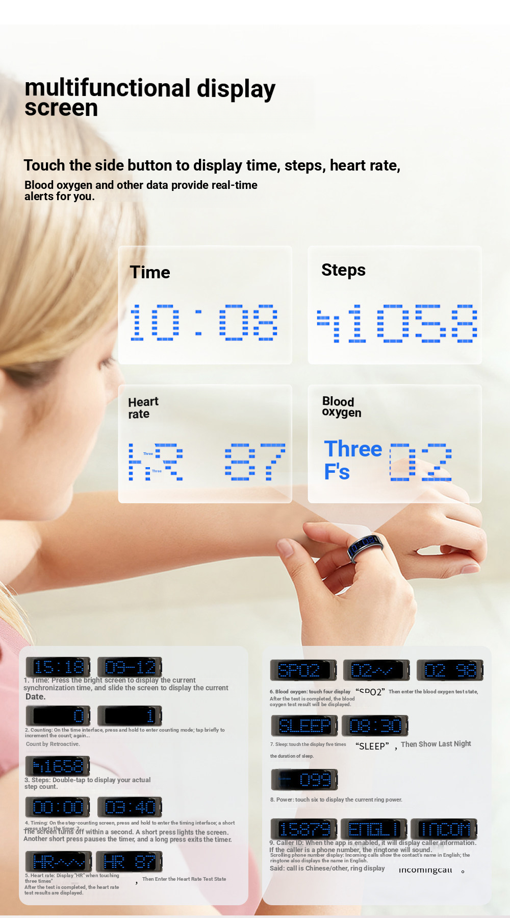 2026 Smart Ring Call ID Remind - Women'S Health & Wellness Center reseña y precio