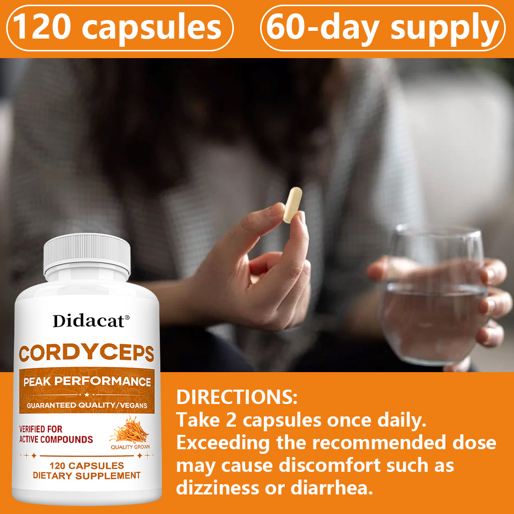 Cordyceps Mushroom Capsules 10 - Health Wellness Day reseña y precio