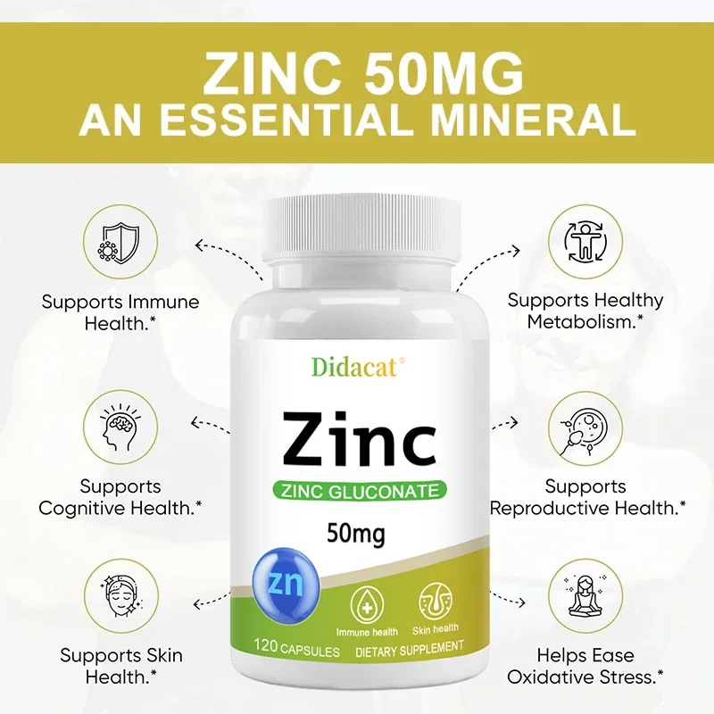 Zinc 50 Mg - with Zinc Glucona - Health Wellness Day reseña y precio