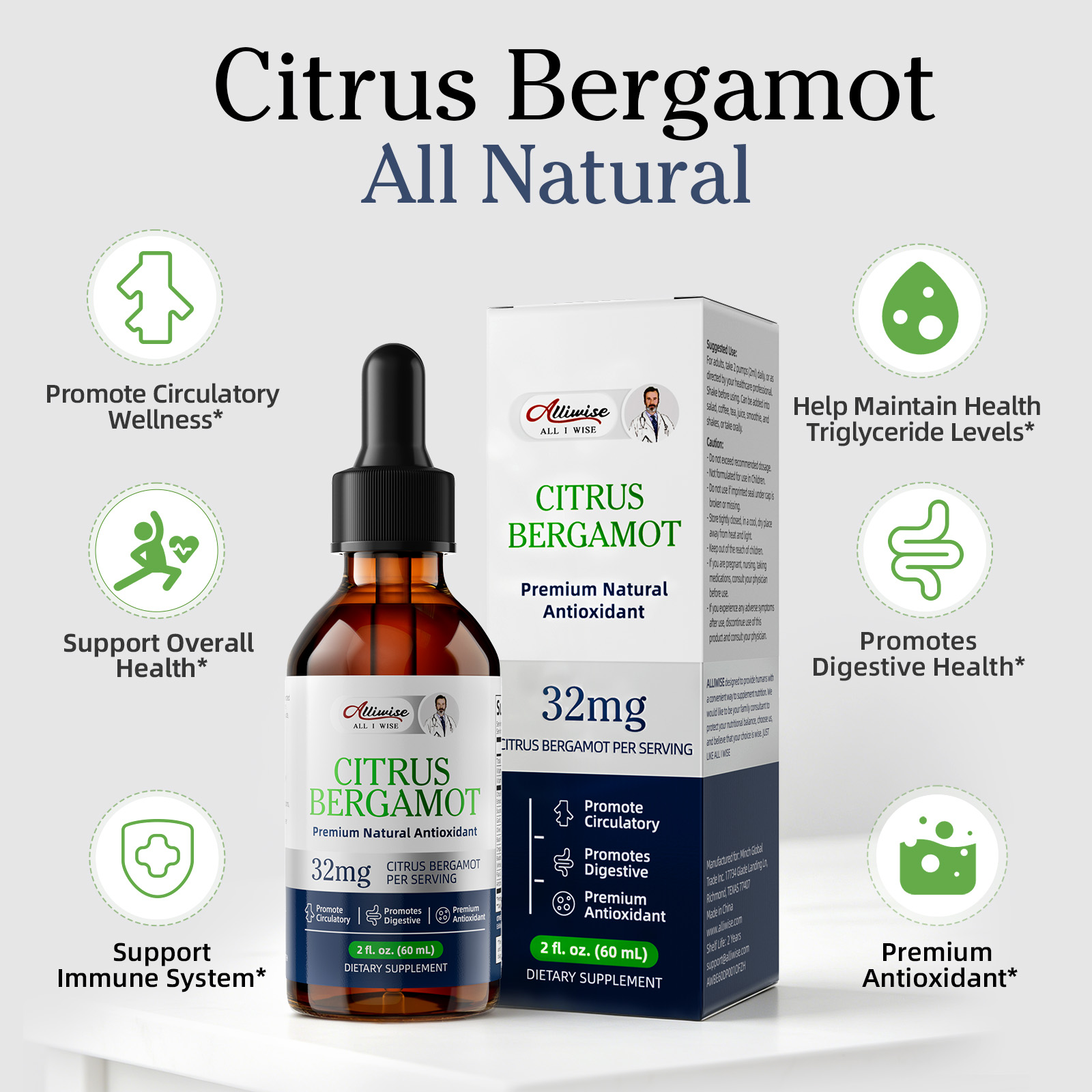 Premium Citrus Bergamout  Drop - Health Wellness Day reseña y precio